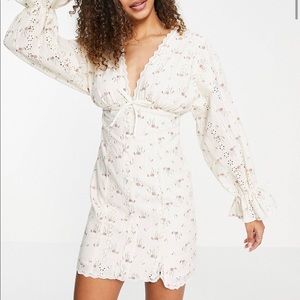 Embroidered floral dress